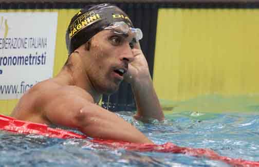 Filippo Magnini inaugura il Grand prix città di Napoli