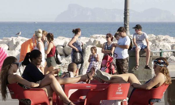 Napoli 01 agosto 2017 Caldo fuori dalla norma a Napoli