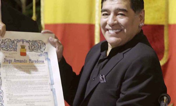 Cittadinanza onoraria a Diego Armando Maradona